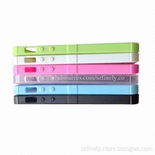 TPU case for iPhone 5/5S，strip shape，simple and clear